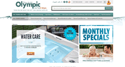 Desktop Screenshot of olympichottubestore.com